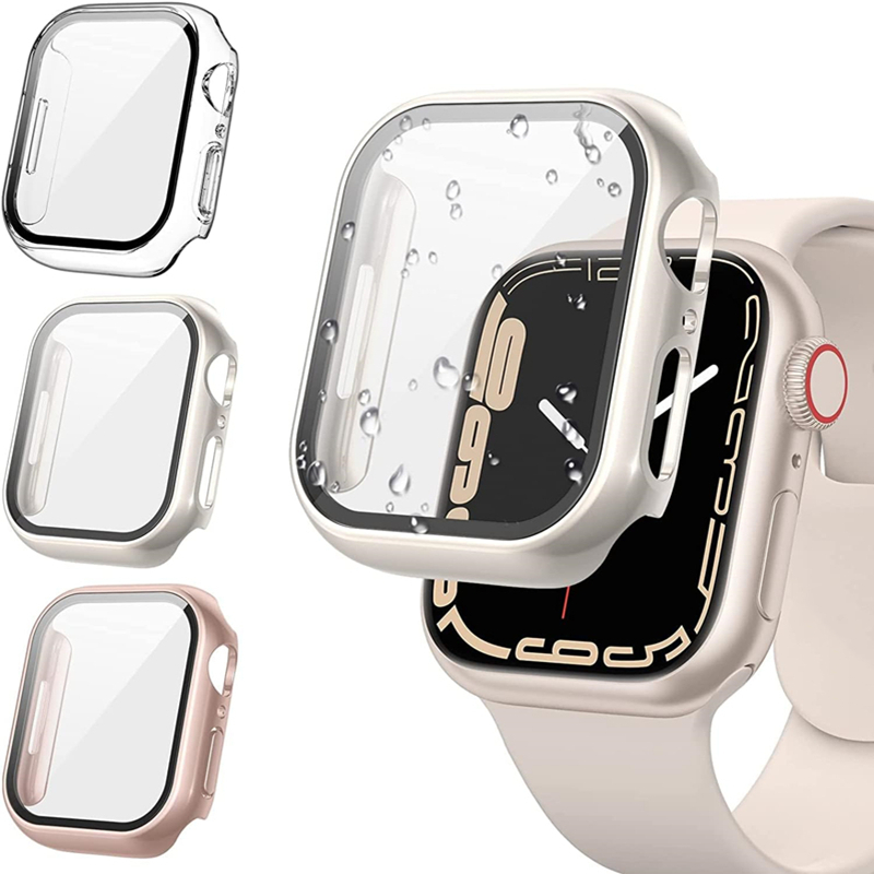 Apple Smartwatch Accessories - زجاج + غطاء لساعة أبل 8