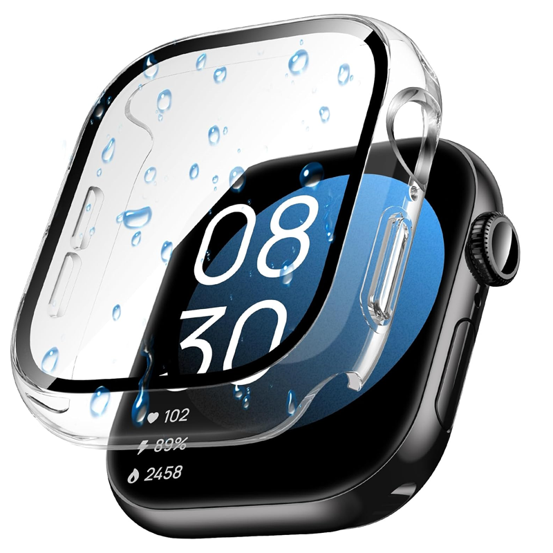 Apple Smartwatch Accessories - غطاء زجاجي + حافظة لساعة أبل