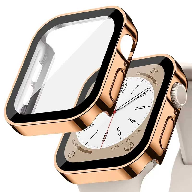 Smartwatch Watch Accessories For Women - واقي شاشة بحافة مستقيمة لساعة أبل