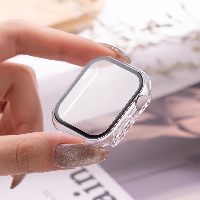 Smartwatch Band Accessories - 3 حزمة الزجاج + غطاء لساعة