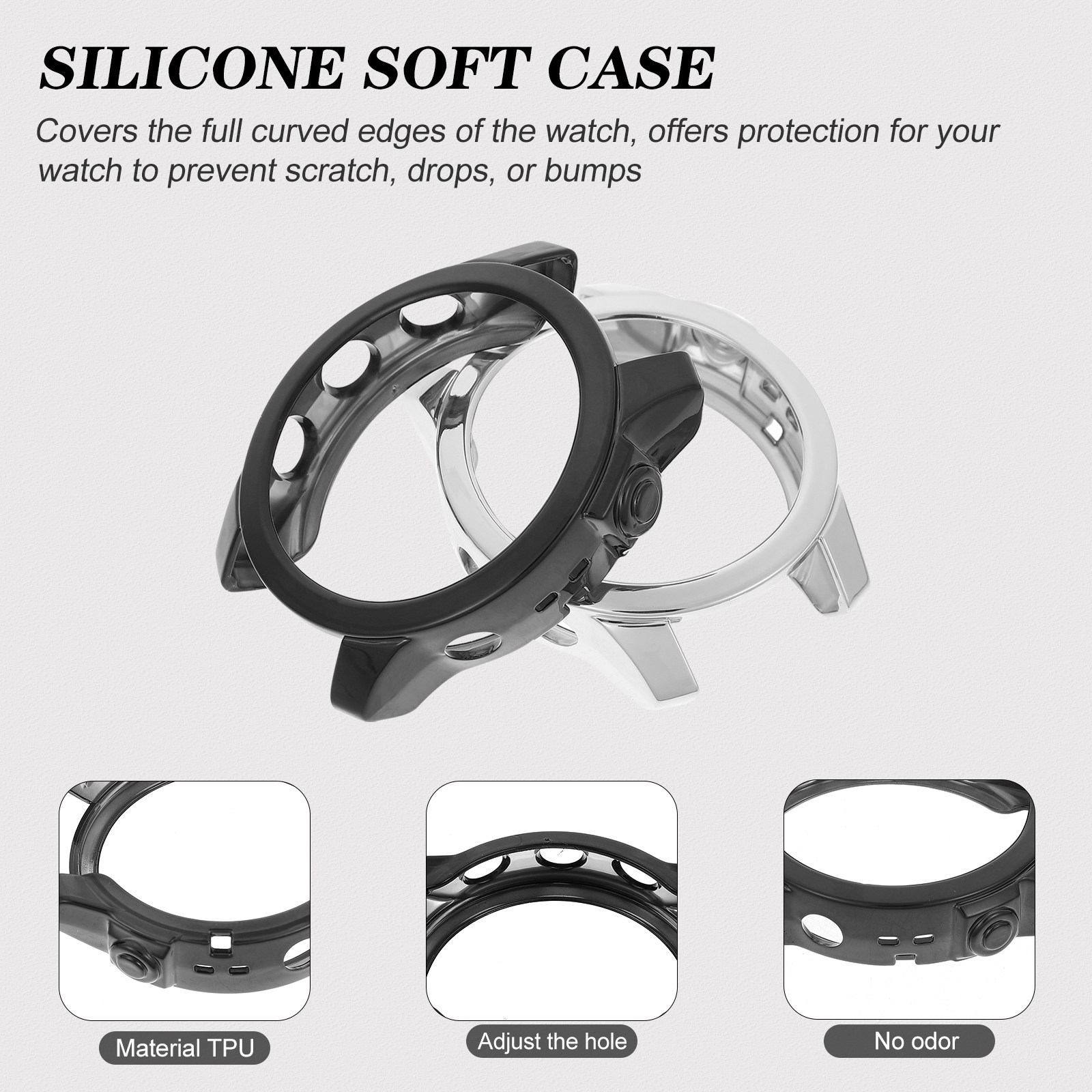 قطعتان من غطاء حماية الساعة ال - مراجعة Smartwatch Case وسعره