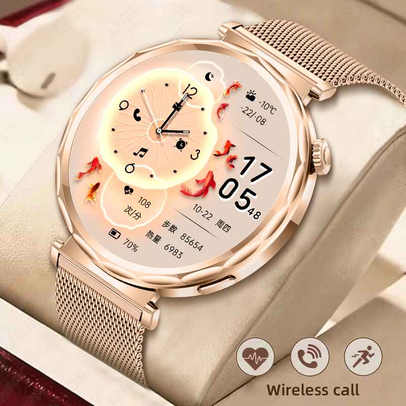 ساعة LIGE الذكية للنساء لساعة  - مراجعة Smartwatch Custom وسعره
