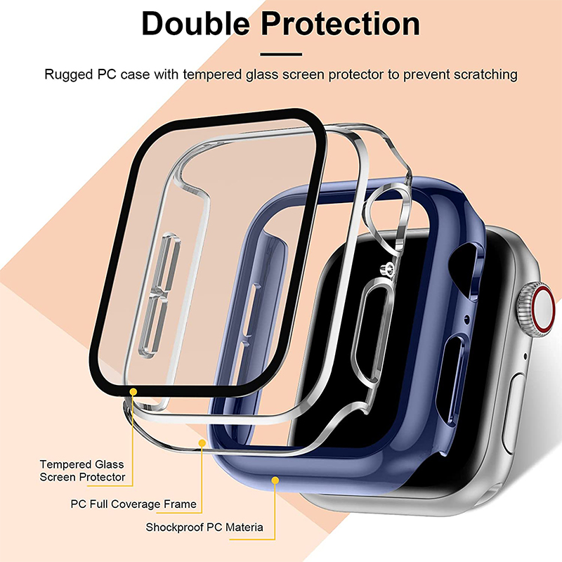 الزجاج المقسى + غطاء لساعة أبل - مراجعة Apple Smartwatch Accessories وسعره