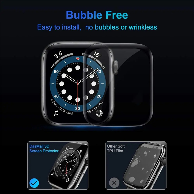زجاج ناعم لساعة أبل واقي للشاش - مراجعة Apple Smartwatch Accessories وسعره