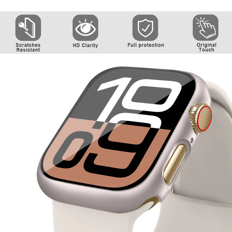 غطاء زجاجي + حافظة لساعة أبل 4 - مراجعة Apple Smartwatch Accessories وسعره