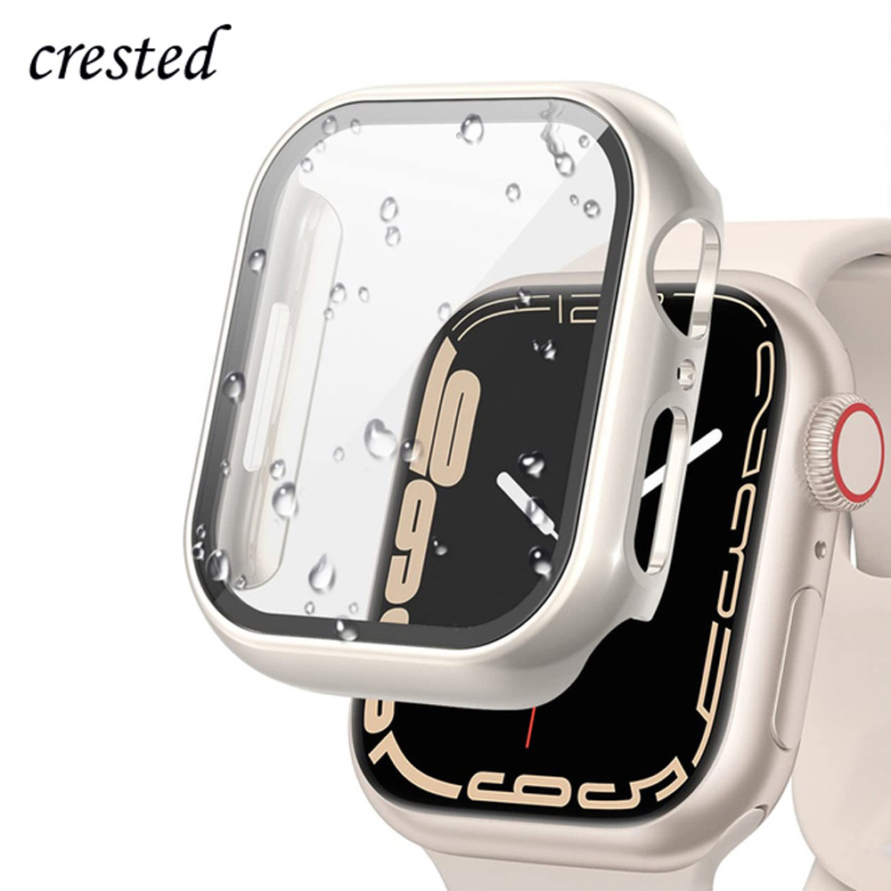زجاج + غطاء لساعة أبل 44 مللي  - مراجعة Smartwatch Band Accessories وسعره
