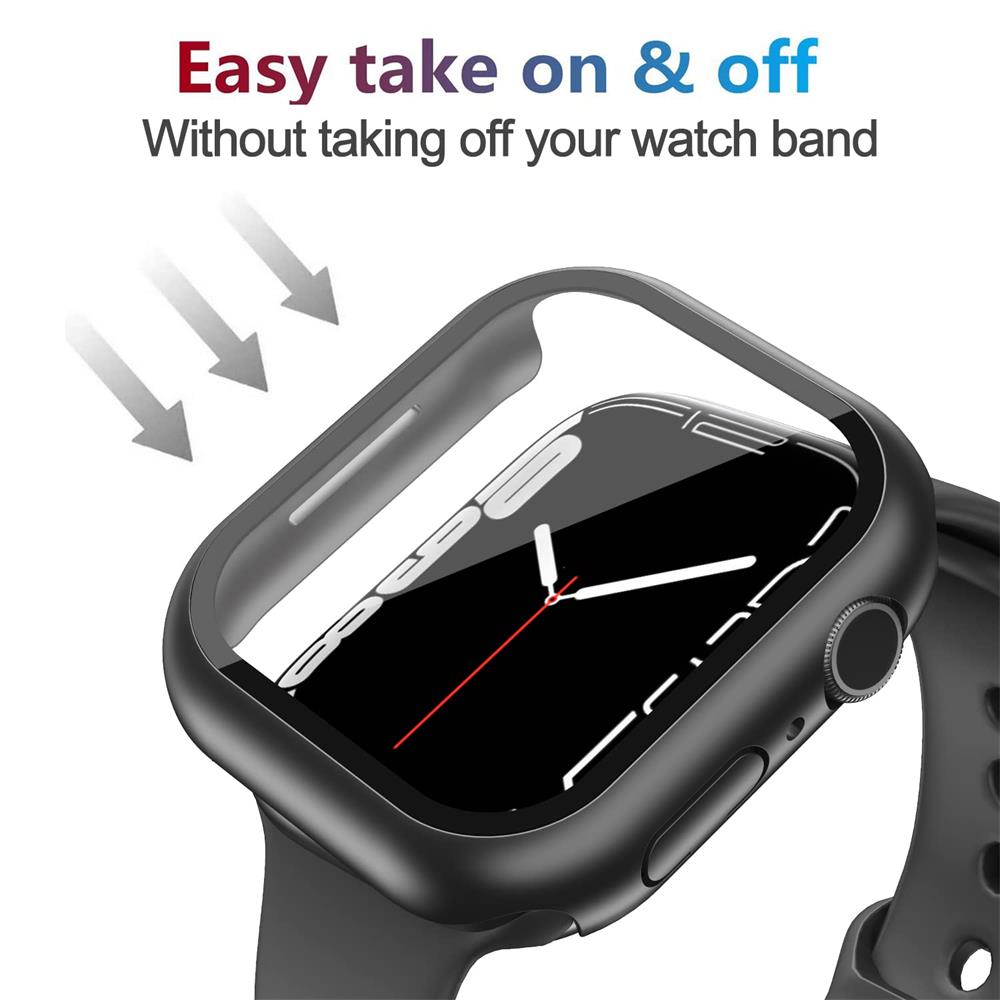 زجاج + غطاء لساعة أبل 44 مللي  - مراجعة Smartwatch Band Accessories وسعره