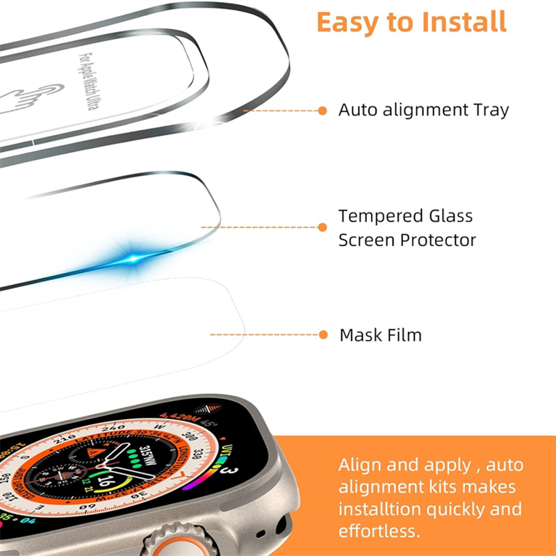 شاشة مضادة للخدش ل iWatch Ultr - مراجعة Watch Case Bumper وسعره