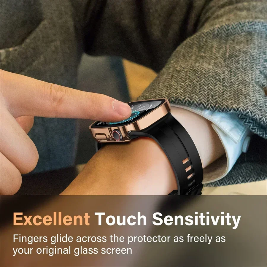 واقي شاشة بحافة مستقيمة لساعة  - مراجعة Smartwatch Watch Accessories For Women وسعره