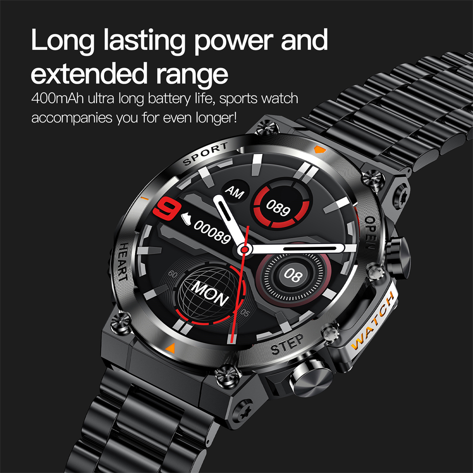 ساعة ذكية جديدة للرجال 2026 بش - مراجعة Smartwatch Custom وسعره
