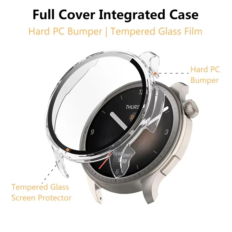 حافظة من الزجاج المقسى لـ Amaz - مراجعة Amazfit Smartwatch Accessories وسعره