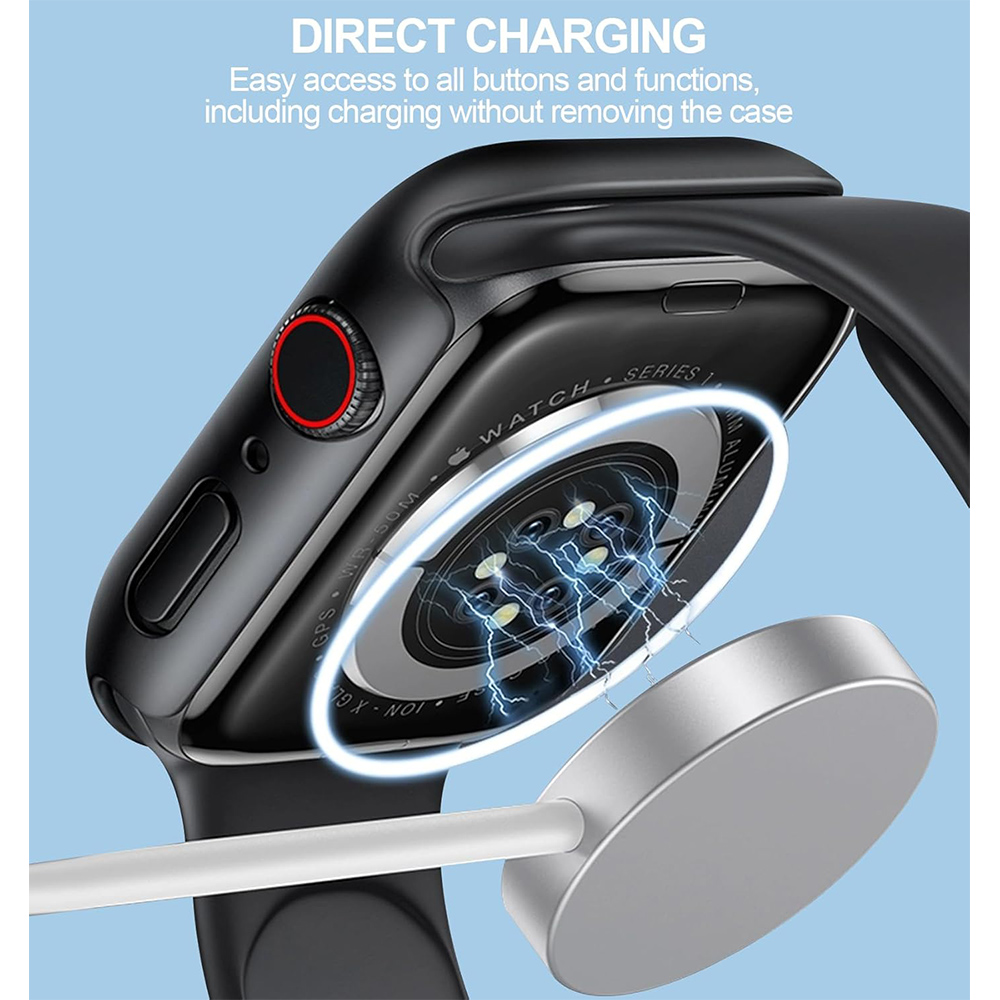 أسود شفاف غطاء لساعة أبل سلسلة - مراجعة Apple Smartwatch Accessories وسعره