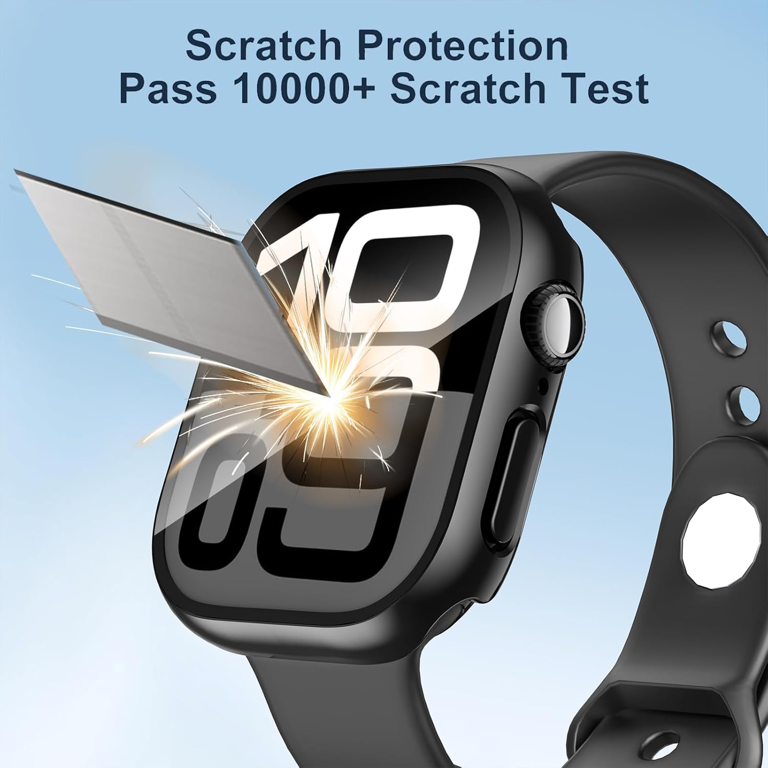 أسود شفاف غطاء لساعة أبل سلسلة - مراجعة Apple Smartwatch Accessories وسعره