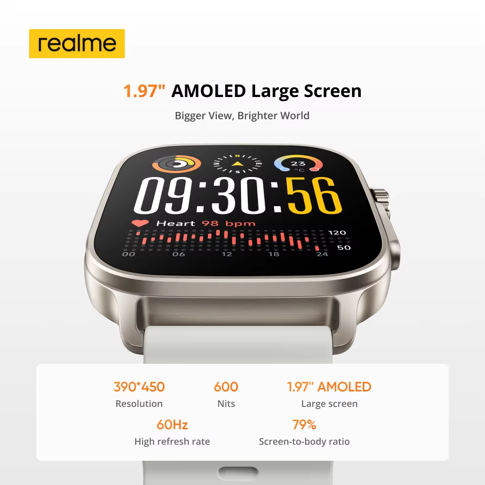 الإصدار العالمي من ساعة Realme - مراجعة Smartwatch Face وسعره