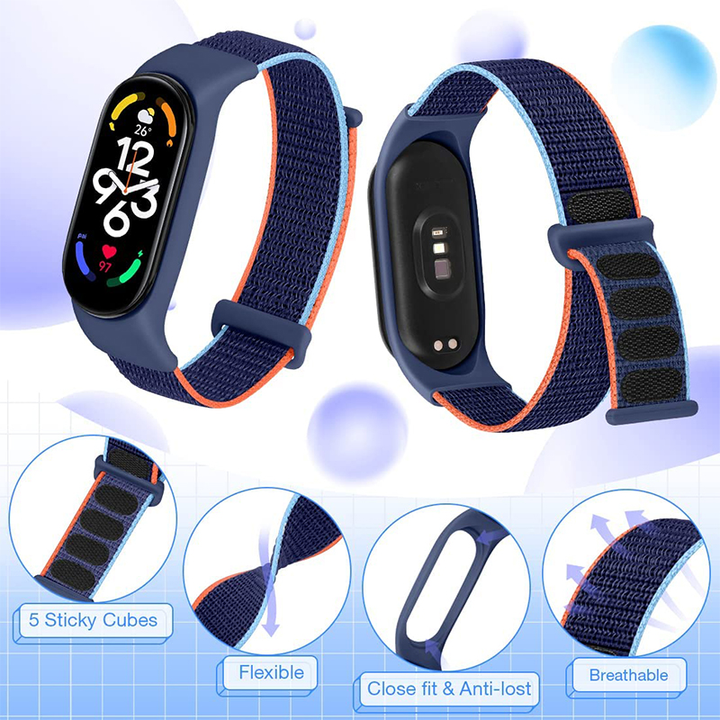 حلقة نايلون لسوار شاومي مي ، س - مراجعة Smartwatch Watch Accessories For Women وسعره