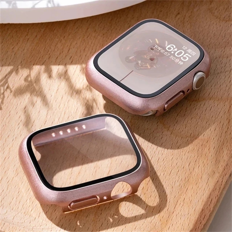 الزجاج المقسى + غطاء لساعة أبل - مراجعة Smartwatch Band Accessories وسعره