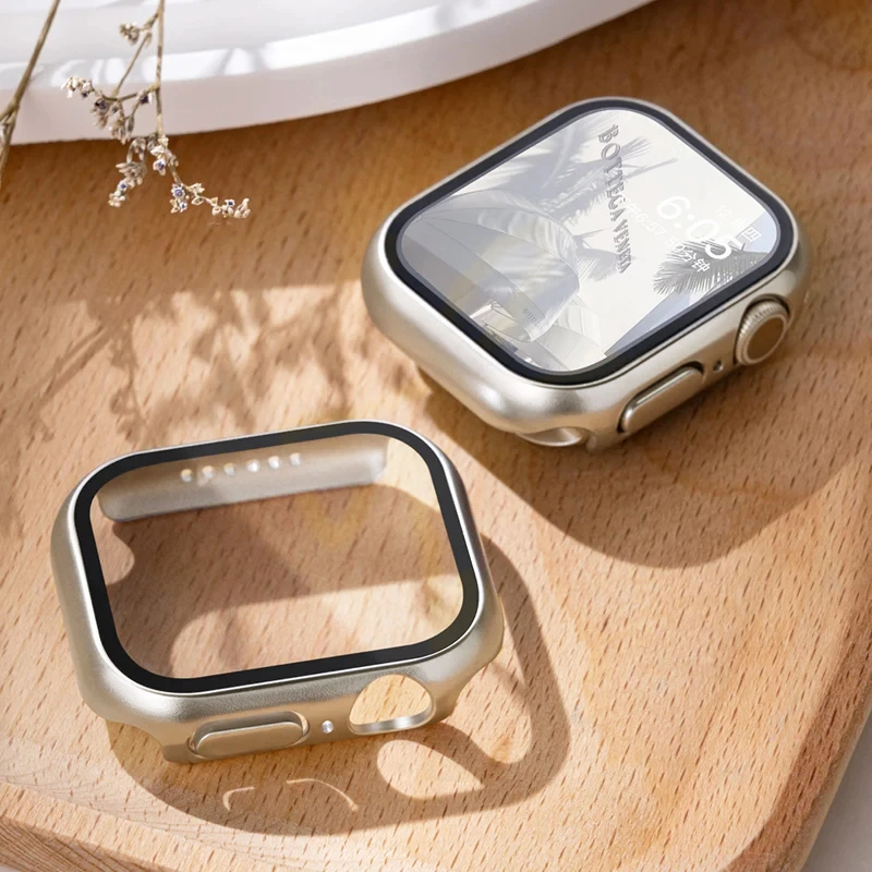 الزجاج المقسى + غطاء لساعة أبل - مراجعة Smartwatch Band Accessories وسعره